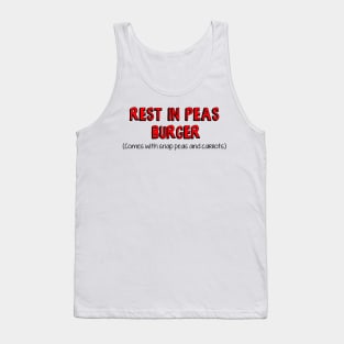 Bobs: Rest in Peas Burger Tank Top